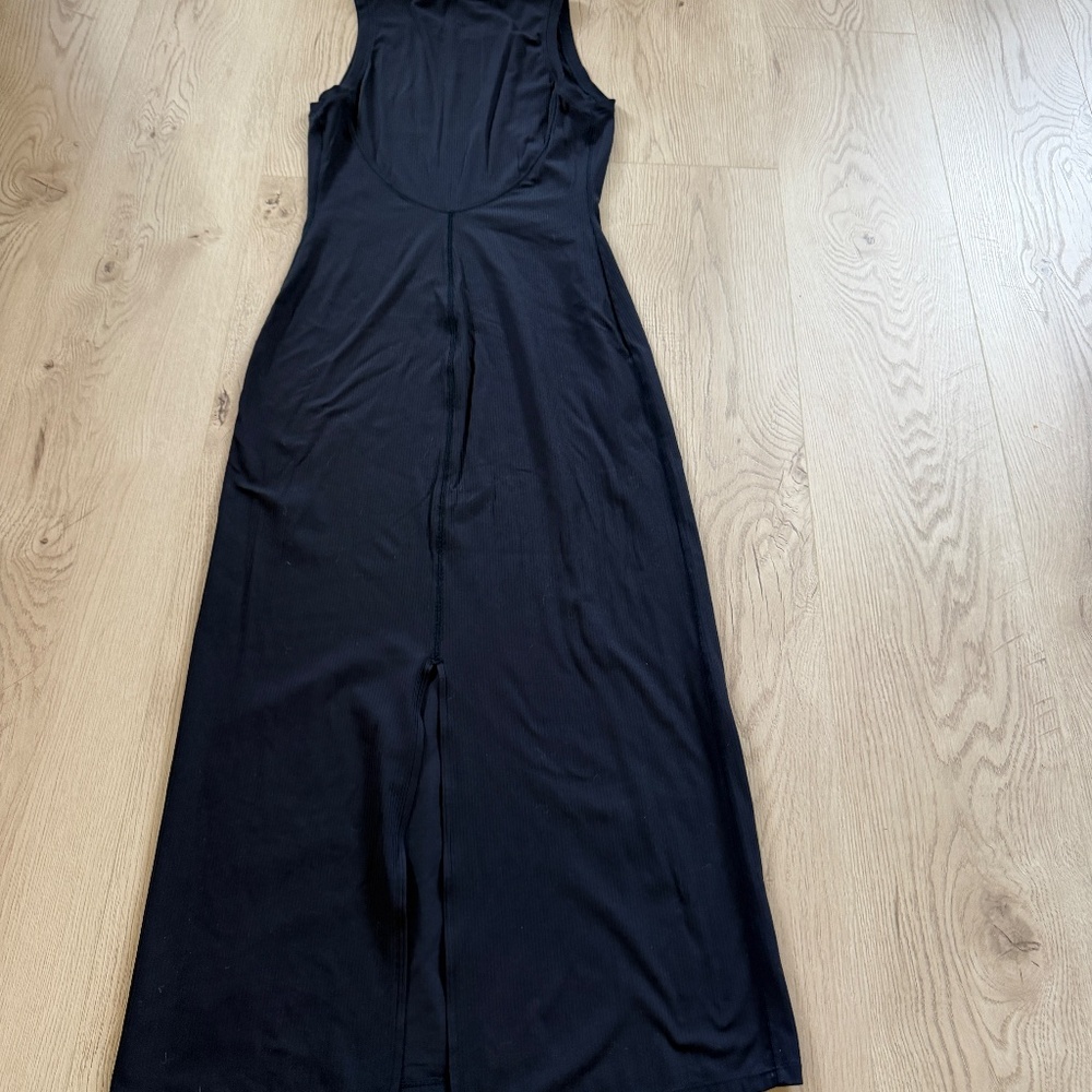 Lululemon -All Aligned Ribbed Midi Dress Navy Blue Sz. 6 - Picture 6 of 7
